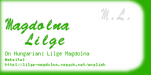 magdolna lilge business card